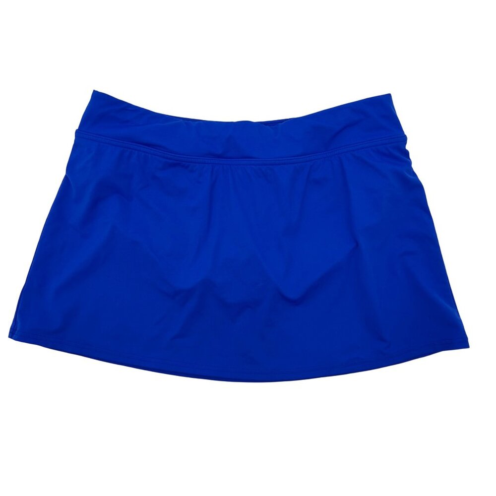 Lands End Womens Blue Swim Tankini Skort Built-In Panty Size 6